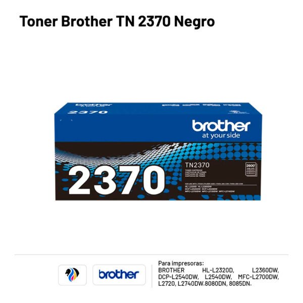 TONER BROTHER TN 2370 Negro