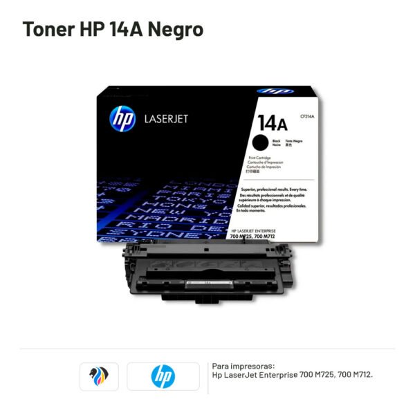 TONER HP 14A Negro