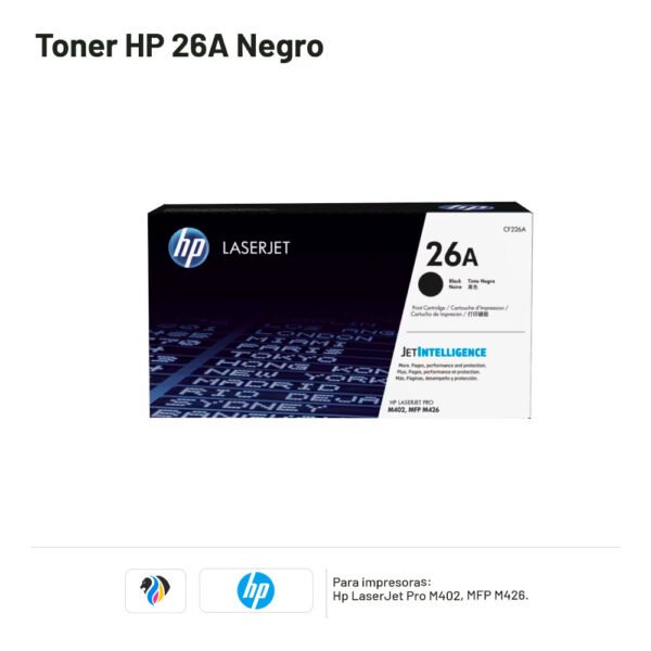 TONER HP 26A Negro