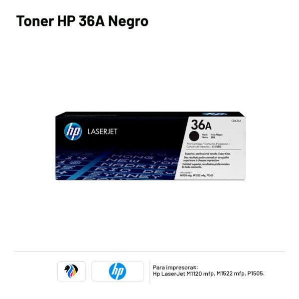 TONER HP 36A Negro