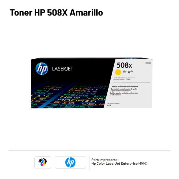 TONER HP 508X Amarillo