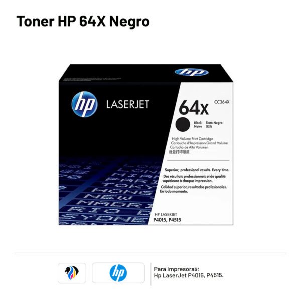 TONER HP 64X Negro