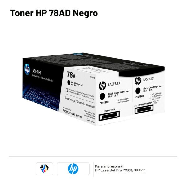 TONER HP 78AD Negro