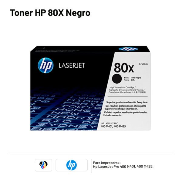 TONER HP 80X Negro