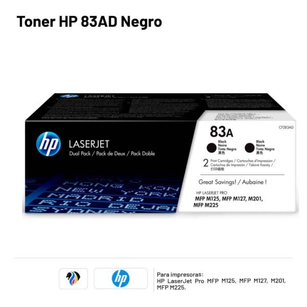 TONER HP 83AD Negro