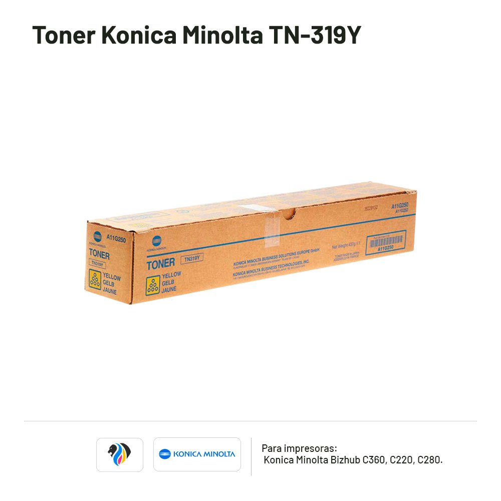 Toner Konica Minolta TN-319Y