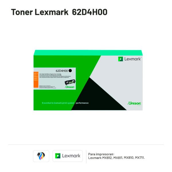 TONER LEXMARK 62D4H00