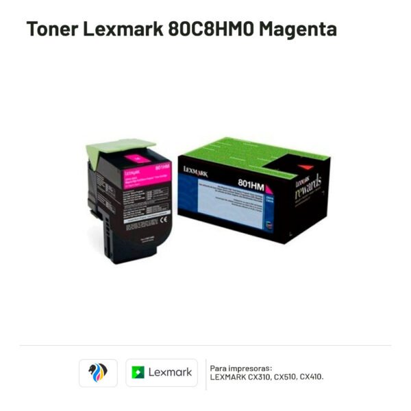 TONER LEXMARK 80C8HM0