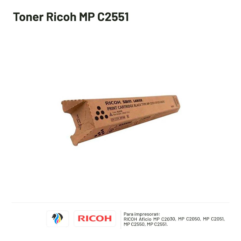 TONER RICOH MPC2551