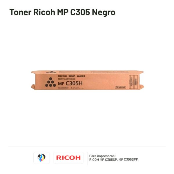 TONER RICOH MP C305 Negro