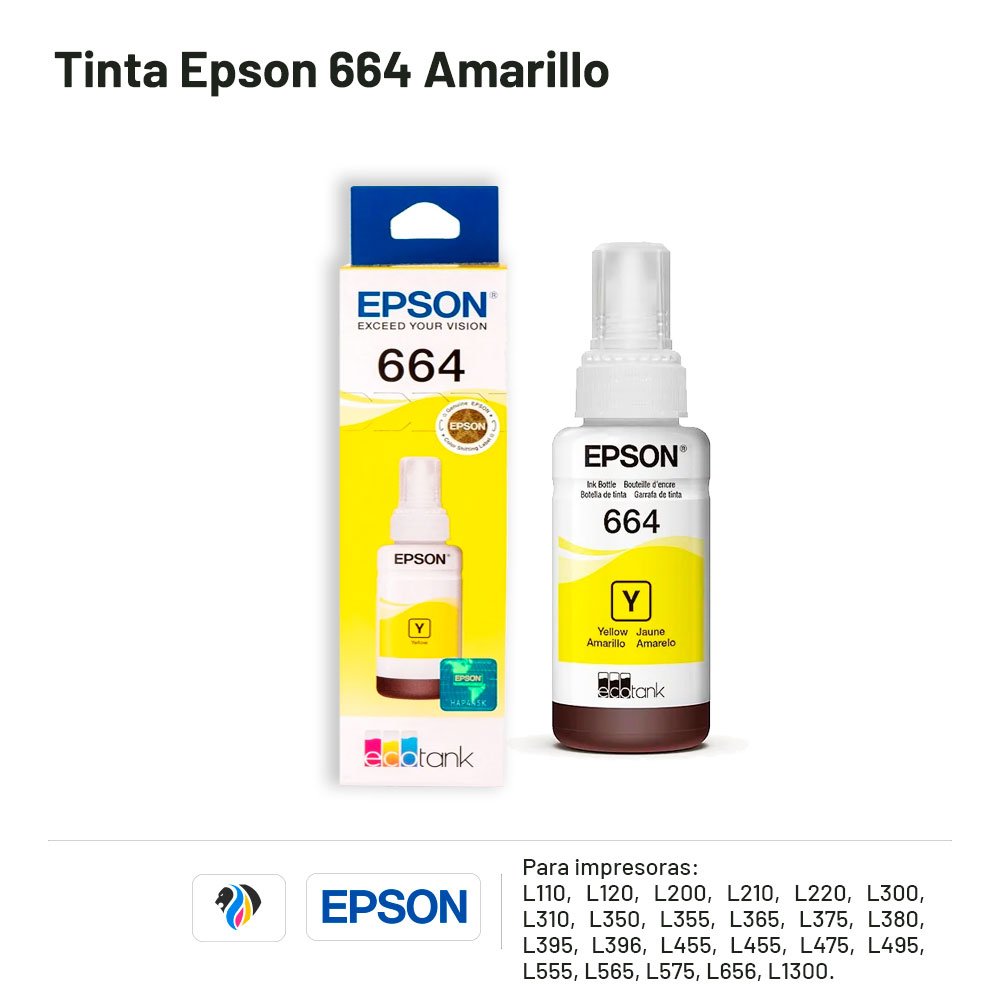 TINTA EPSON 664 AMARILLO