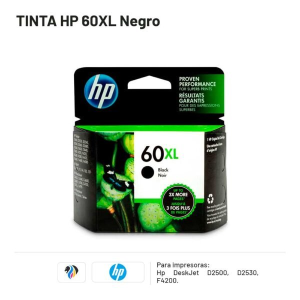 TINTA HP 60XL Negro