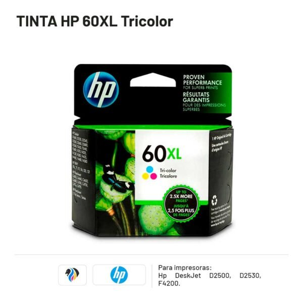 TINTA HP 60XL Tricolor