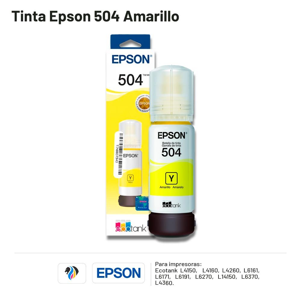 TINTA EPSON 504 AMARILLO