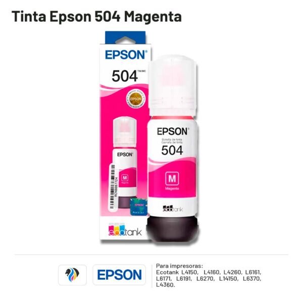 TINTA EPSON 504 MAGENTA
