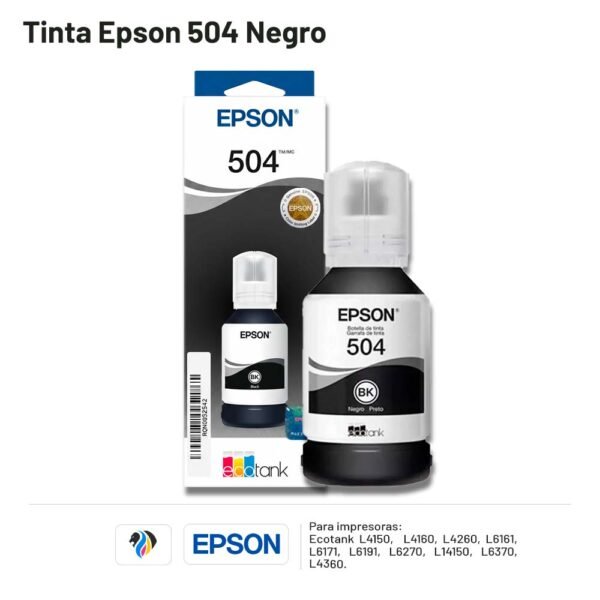 TINTA EPSON 504 NEGRO