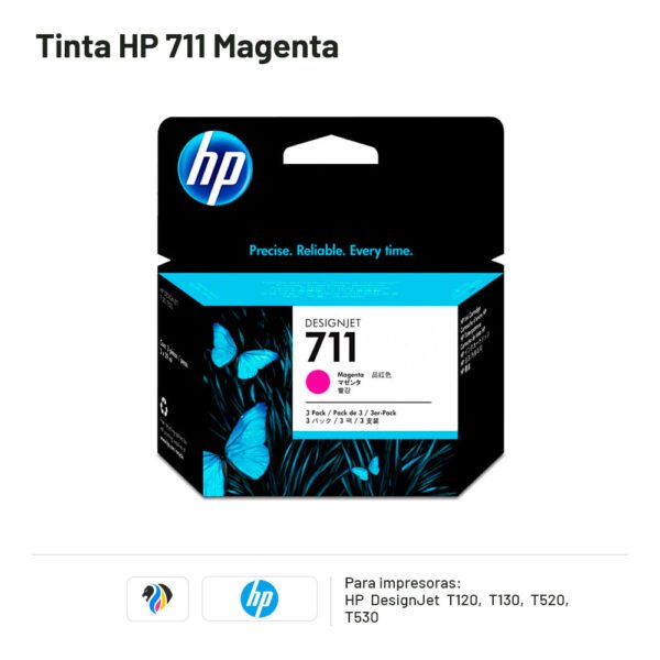 Tinta HP 711 Magenta