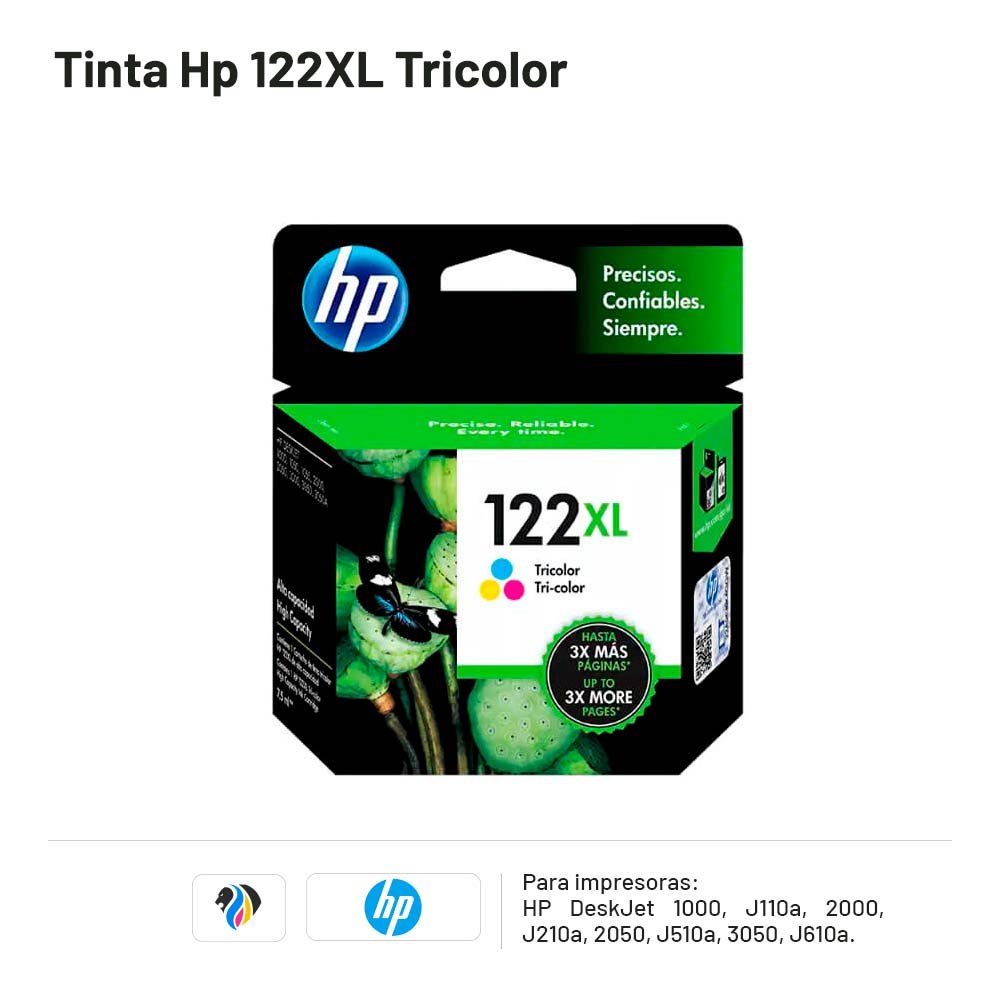 Tinta hp 122XL tricolor