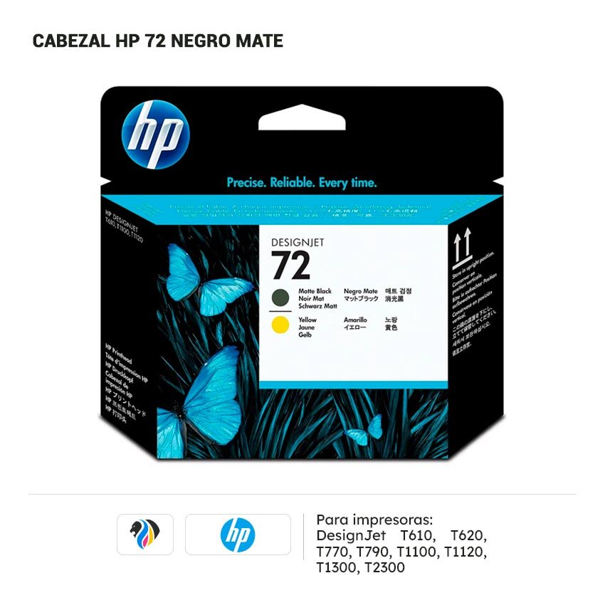 CABEZAL HP 72 Negro Mate PARA T610 T770 T1100