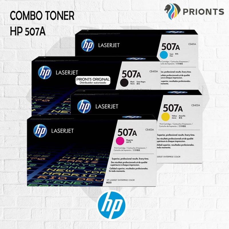 TONER HP 507A (CE400A-CE401A-CE402A-CE403A) Laserjet [ORIGINAL]