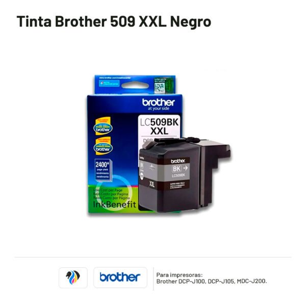 TINTA BROTHER 509 XXL NEGRO