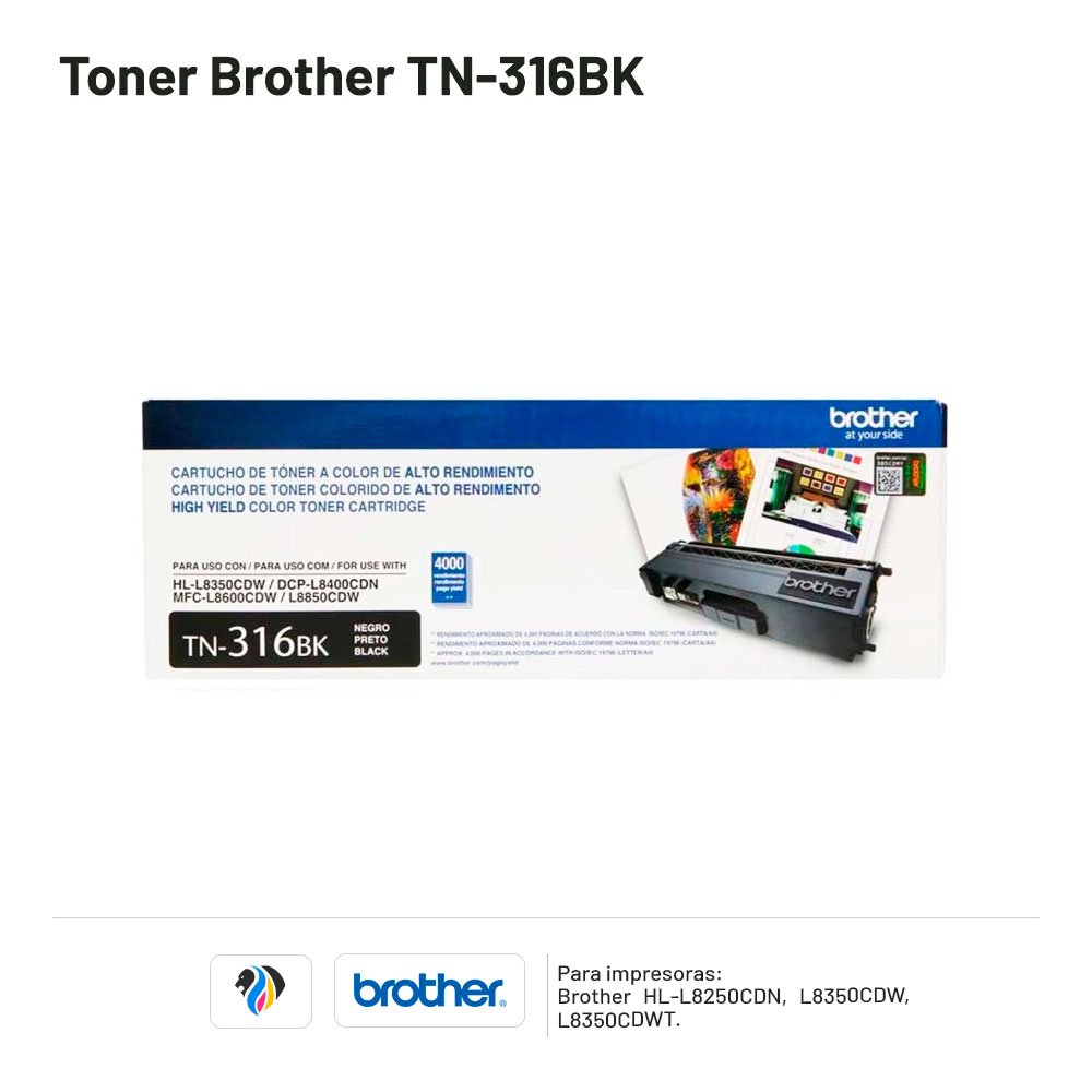 TONER BROTHER 316 NEGRO