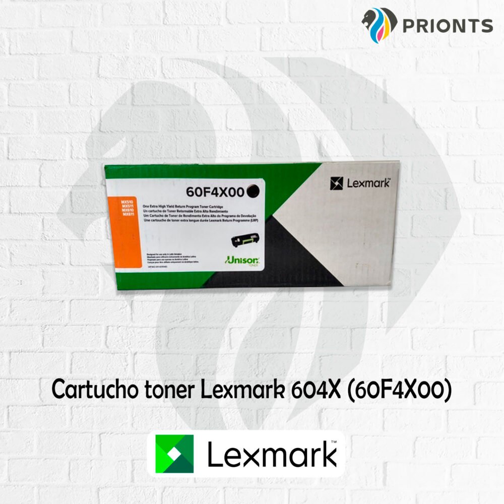 TONER LEXMARK 60F4X00 PARA MX510 511 610 611 NEGRO