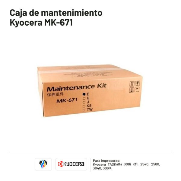 Caja de mantenimiento Kyocera MK-671