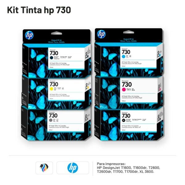 Kit Tinta hp 730