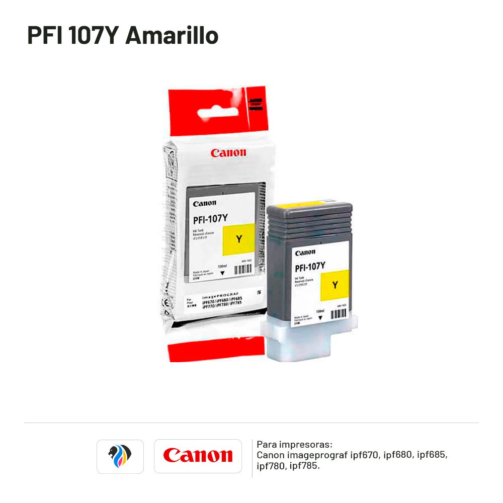 TINTA CANON PFI 107Y AMARILLO