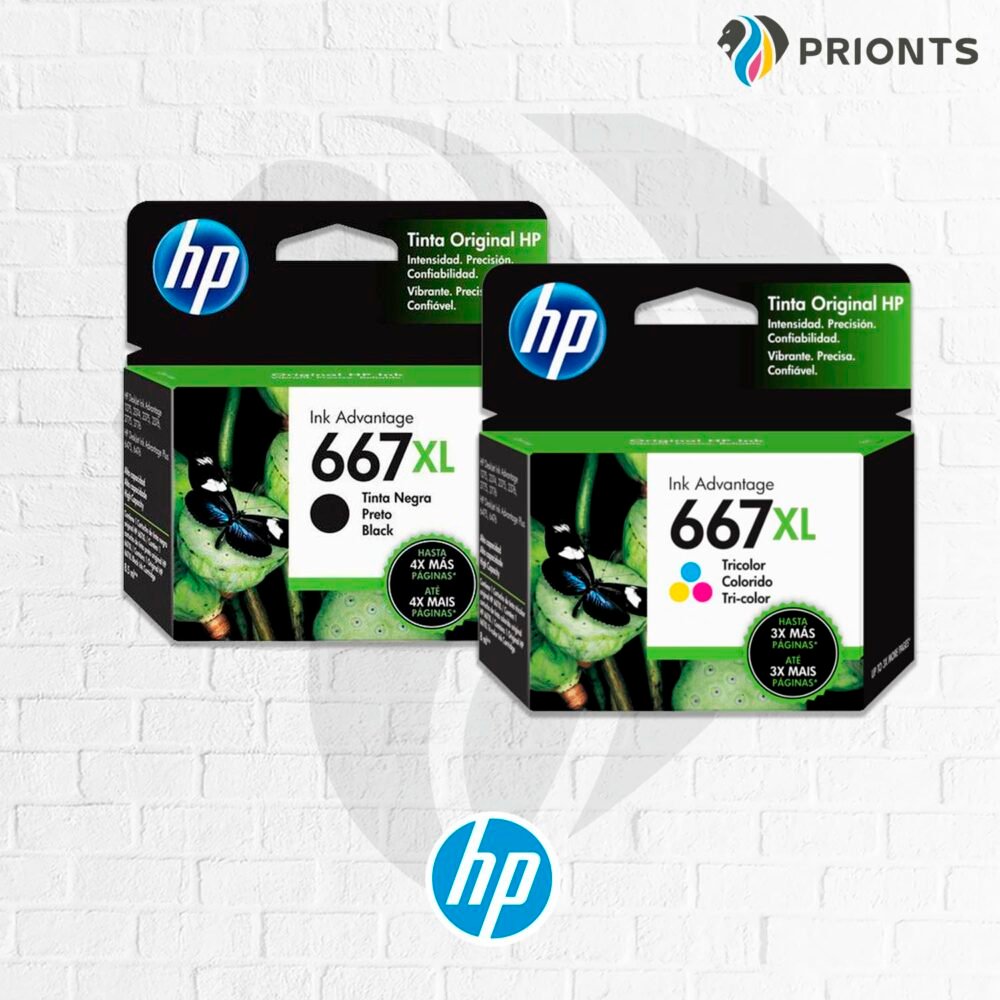 KIT TINTA HP 667XL 6000 6400
