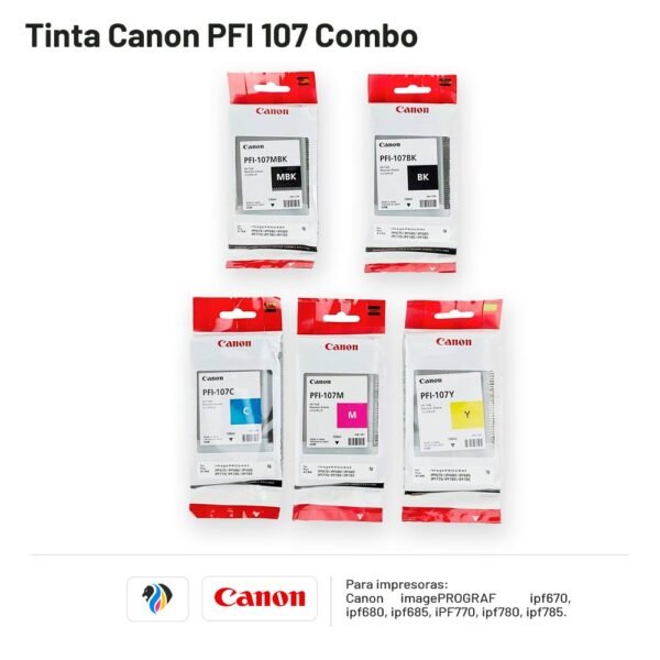 TINTA CANON PFI 107 COMBO