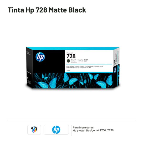 TINTA HP 728 MATTE BLACK