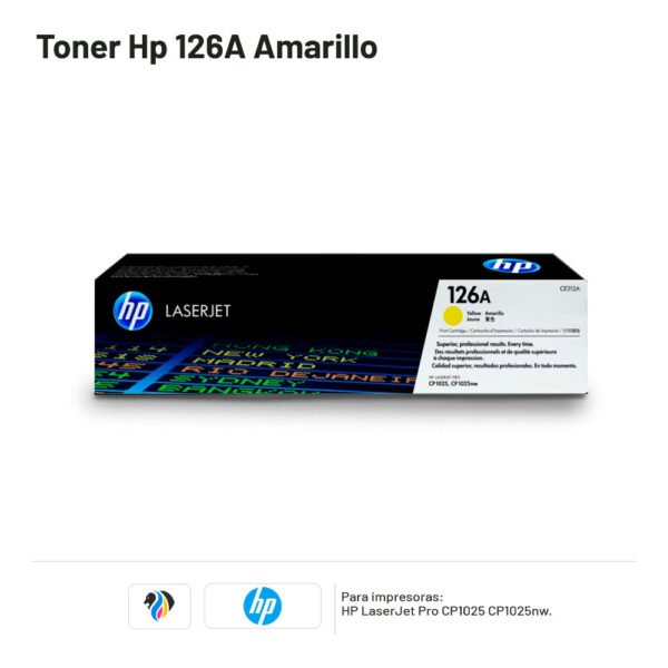 TONER HP 126A AMARILLO