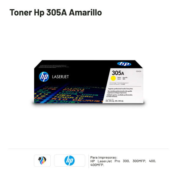 TONER HP 305A AMARILLO