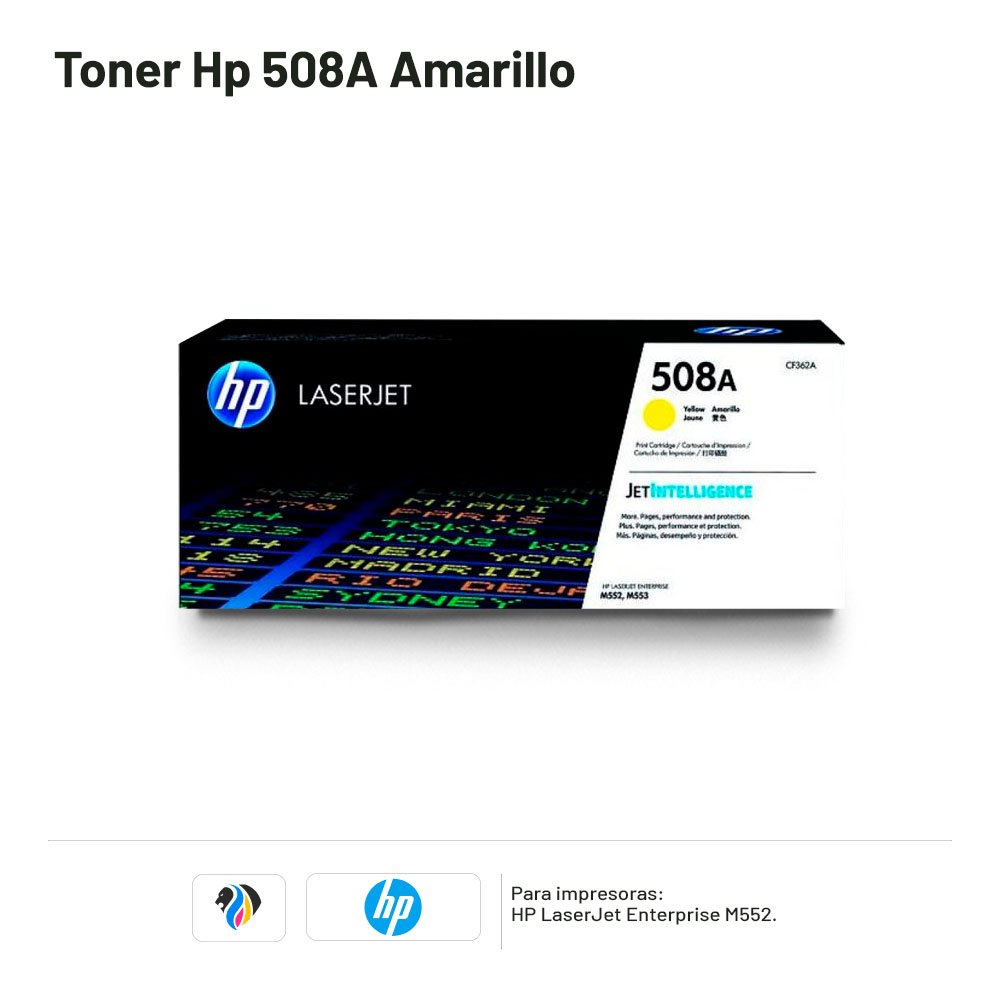 TONER HP 508A AMARILLO