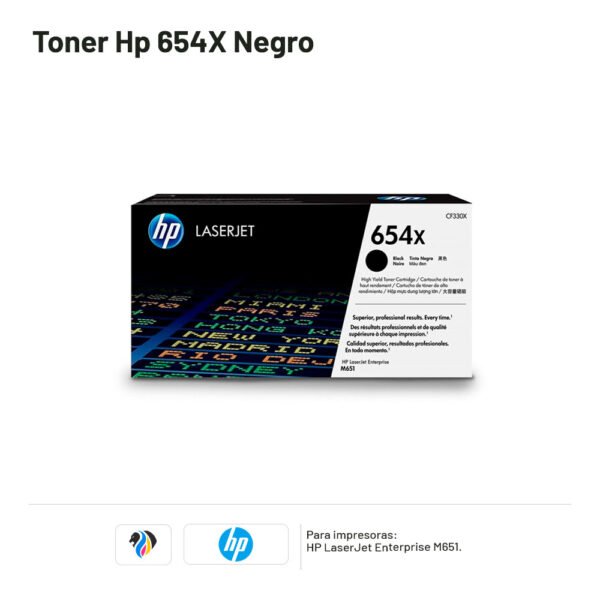 TONER HP 654X NEGRO