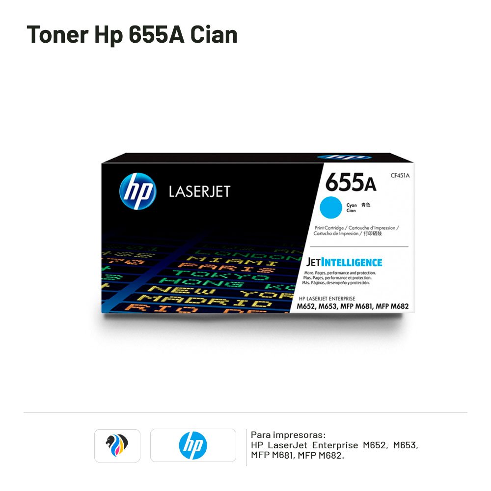 TONER HP 655A CIAN