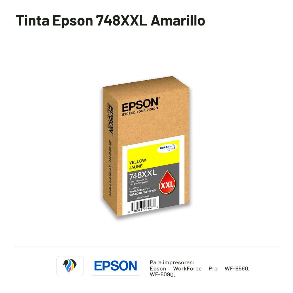 TINTA EPSON 748XXL AMARILLO