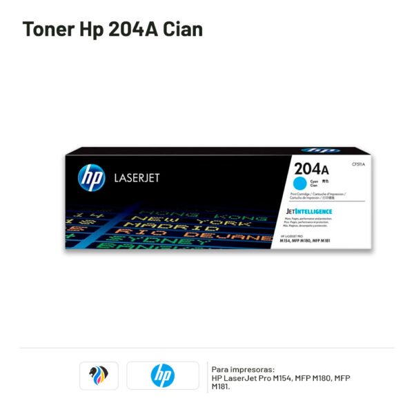 TONER HP 204A CIAN