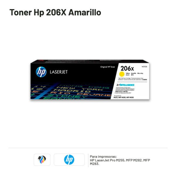 TONER HP 206X AMARILLO