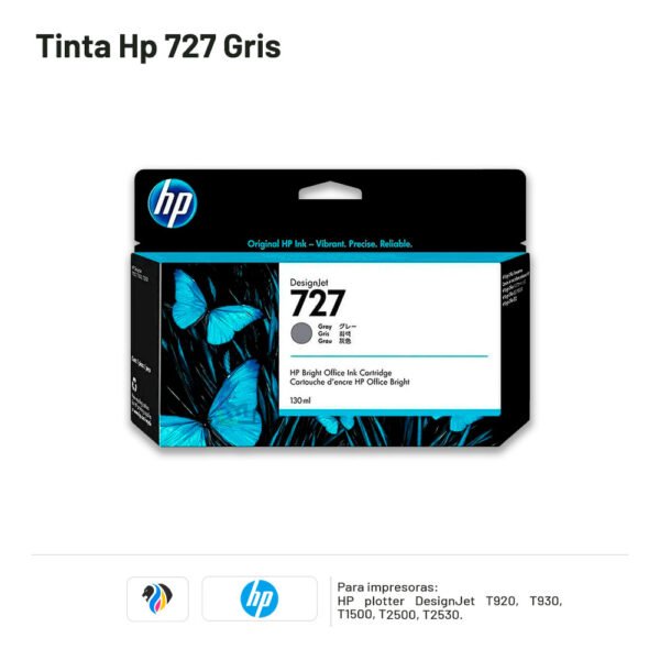 TINTA HP 727 GRIS