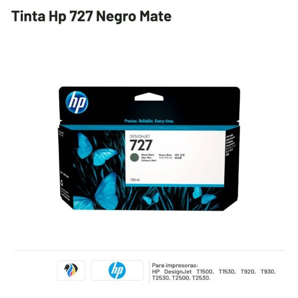 TINTA HP 727 NEGRO MATE