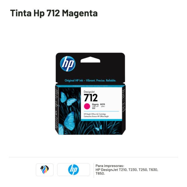 TINTA HP 712 MAGENTA
