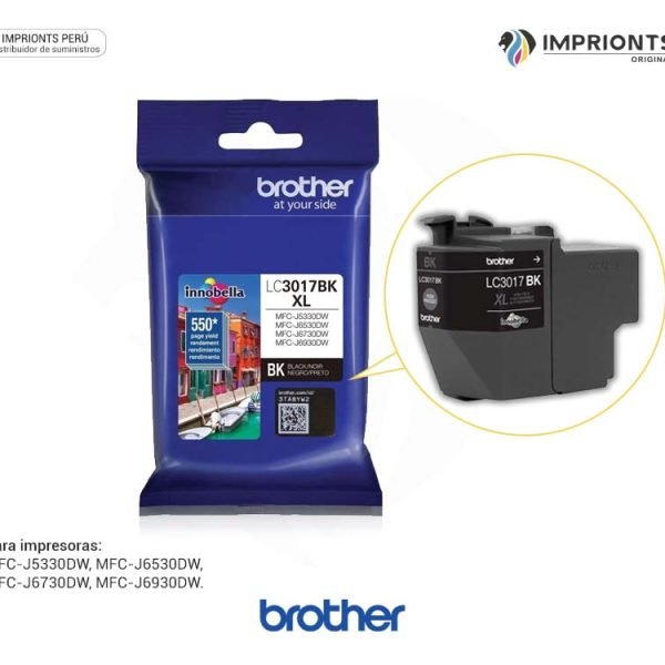 TINTA BROTHER 3017 NEGRO PARA 5330 6530 6730 6930
