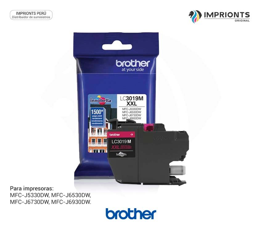 TINTA BROTHER 3019 MAGENTA PARA 5330 6530 6730 6930