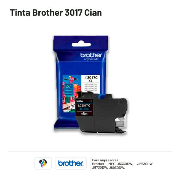 TINTA BROTHER 3017 CIAN