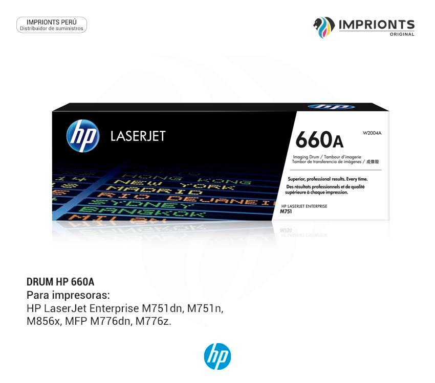 DRUM HP 660A PARA M751 MFP 776 856