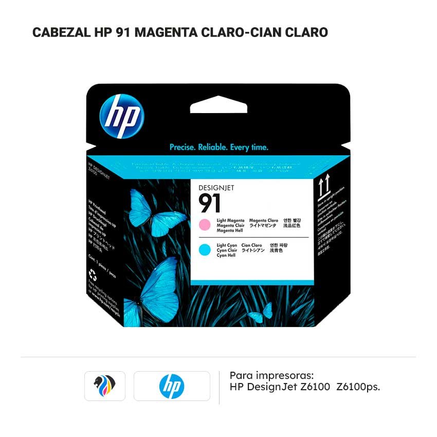 CABEZAL HP 91 MAGENTA CIAN CLARO PARA Z6100 6100