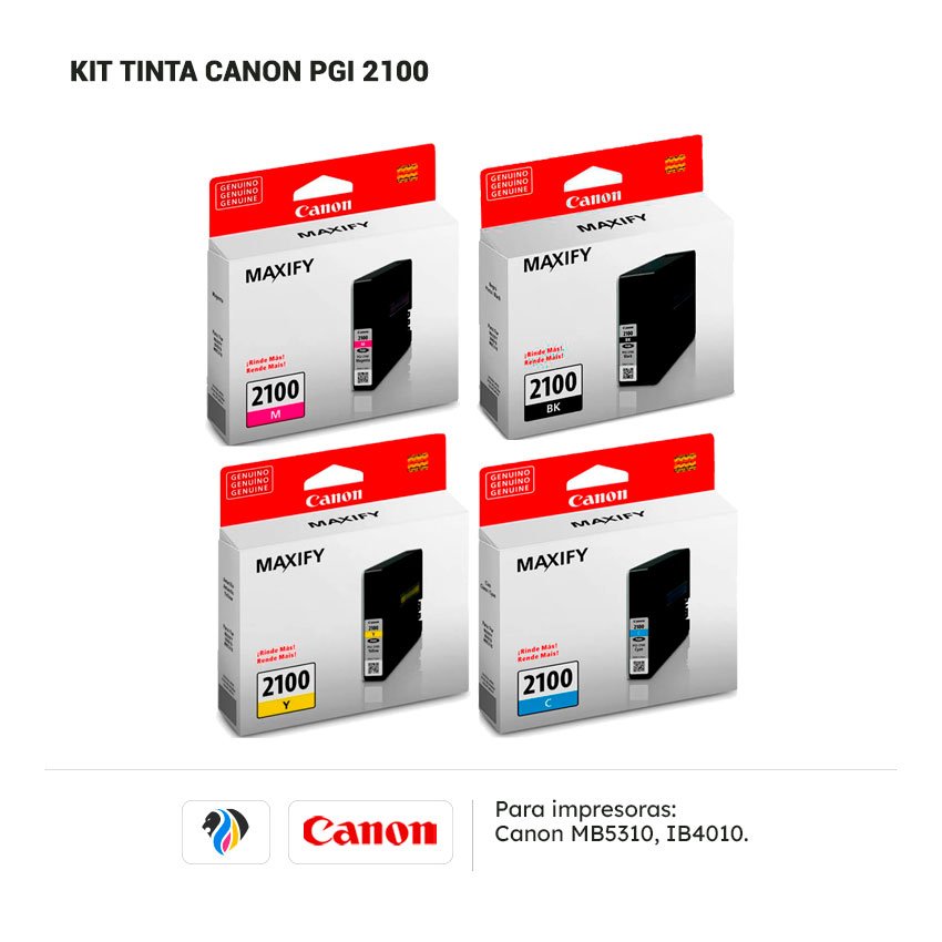 Kit Tinta Canon PGI 2100